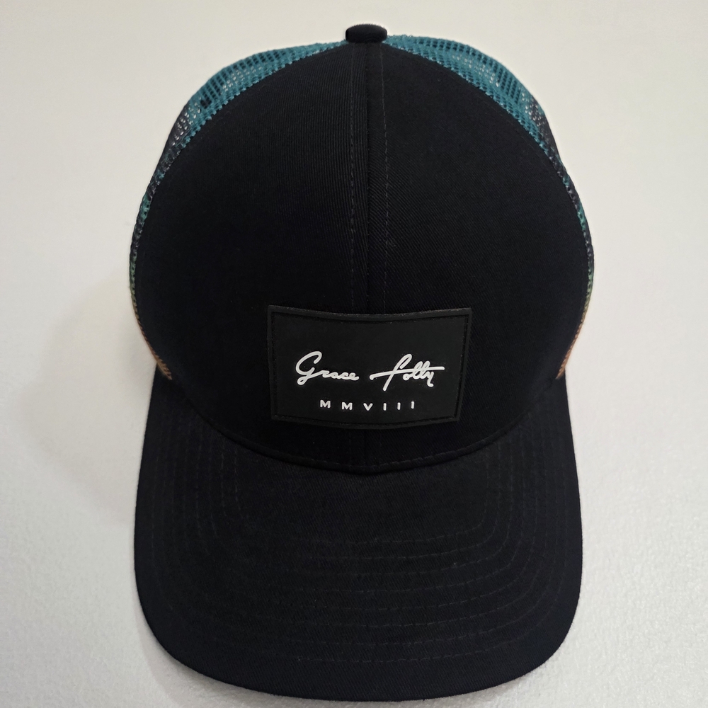 Black and Blue Men's Hat